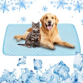 Koquena Dog Cooling Mat Washable Portable Pet Cooling Mat for Dogs Self Cooling No Water Needed Crate Pads for Dog Cages