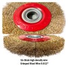 OSFTBVT 8in Bench Wire Wheel Brush | Coarse Crimped Steel