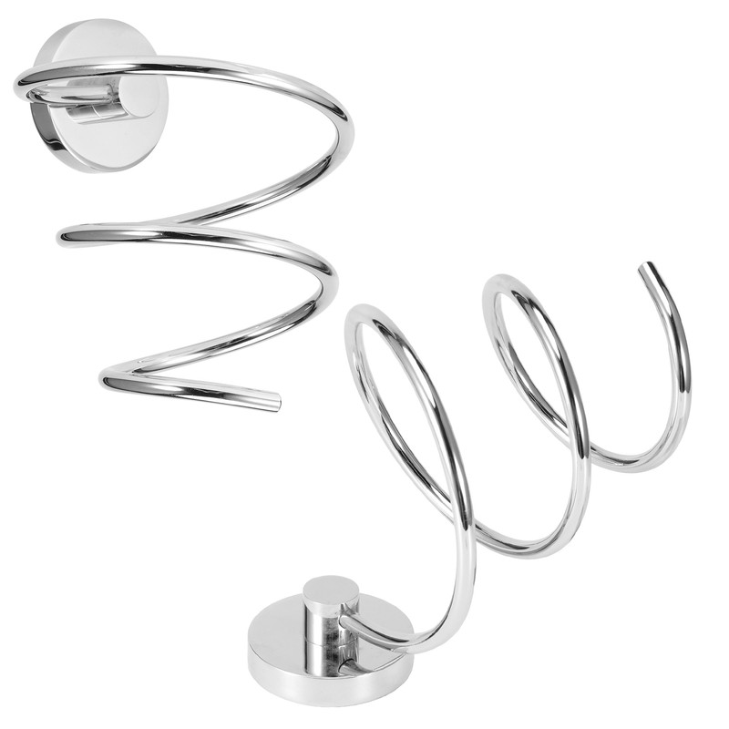 WallMounted Hair Dryer Holder Hairdressing Blower Bracket Bathroom Shelf Storage