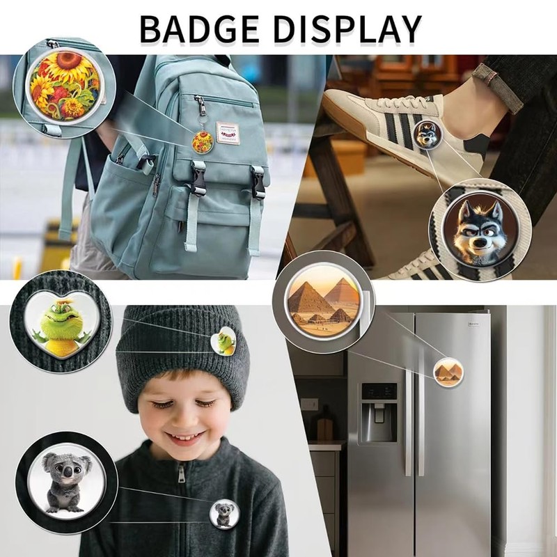NEWFUN Button Machine, Button Maker, 55 mm/35 mm, Badge in