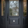 Pack of 5 10cm/3.9" Waterproof House Number Wheelie Bin Stickers