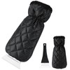 DIAOCARE Ice Scraper mitten for Windscreen, Snow Removal with Antifreeze