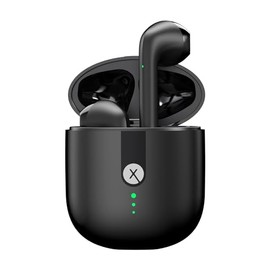 MX1 Audfonos In-Ear Bluetooth con micrfono, Resistentes a Agua y Polvo, Compatibles con Laptop y Celulares (Garanta de un ao) (Negro)                 