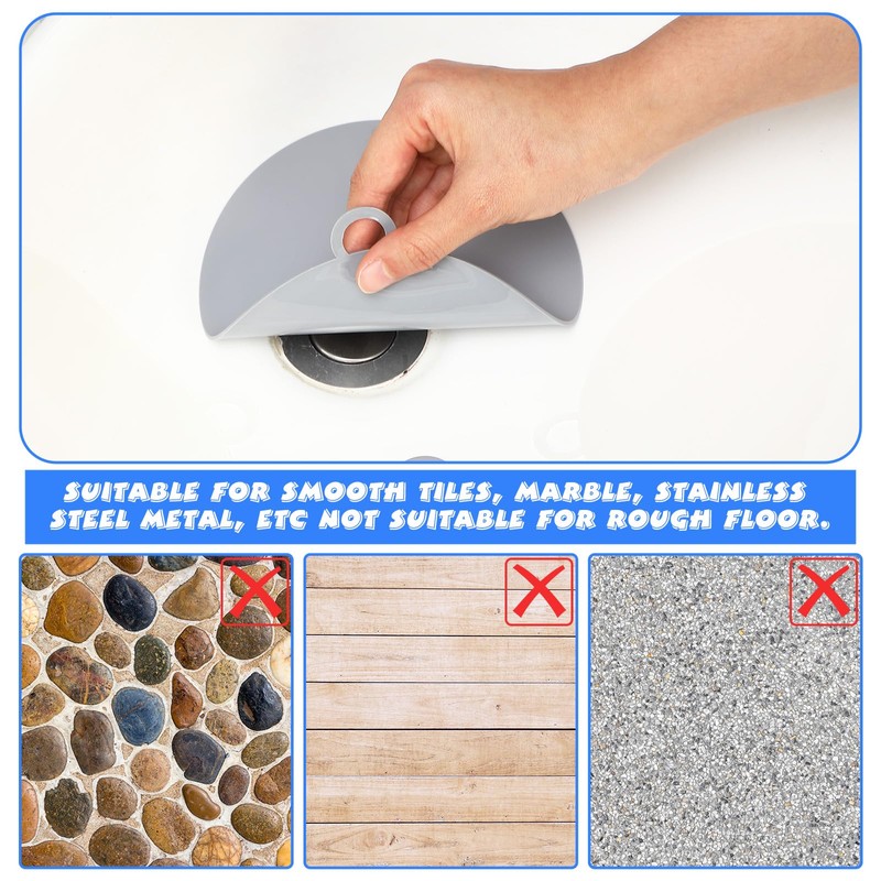 Yinkin 6 Pcs Shower Drain Cover Floor Drain Cover to