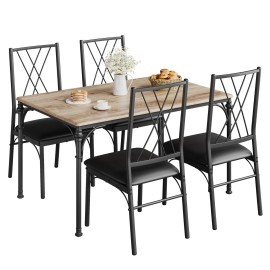 Jojoka Dining Table Set Kitchen Table and 4 Chairs for Kitchen Table Dining Room Table - Vintage