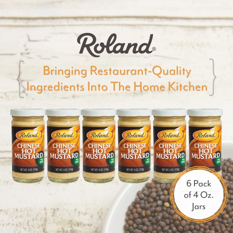 Roland Foods Chinese Hot Mustard, 4 Ounce Jar, Pack of