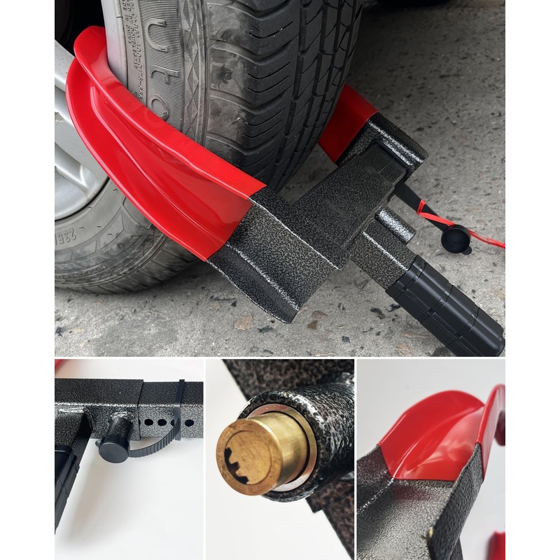 Dodomes Universal Wheel Lock Heavy Duty Security Tires Lock Trailer