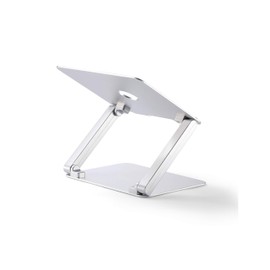 NVX XRGO Lift Adjustable Laptop Stand, Portable Aluminum Laptop Riser, Foldable Ergonomic Computer Notebook Holder for MacBook Air/Pro, Dell XPS, HP (11-17") – Brushed Silver