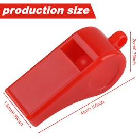5 Pcs Referees Loud Plastic Emergency Whistle with Lanyard for Outdoor Activities, Coach Trainning Whistles Party Whistles for Sports and Parties Gift Boxes Fillers (Macaron)