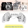 Unbranded Chrome Front Brake Caliper Insert Set Cover For Harley