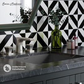 Swiss Madison Plaisir 18.5" Rectangular Ceramic Undermount Bathroom Sink in Matte Gray