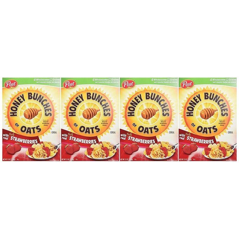 Honey Bunches of Oats with Real Strawberries, 13-Ounce Boxes (Pack