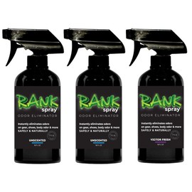 Buy 2 Get 1 Free RANK Odor Eliminating Spray 16 oz - Fragrance: 2 Unscented + 1 Victor Fresh