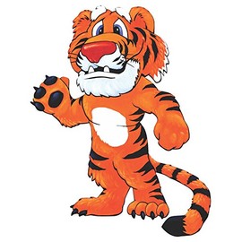 Vinyl Junkie Graphics Cartoon Tiger Sticker/Decal