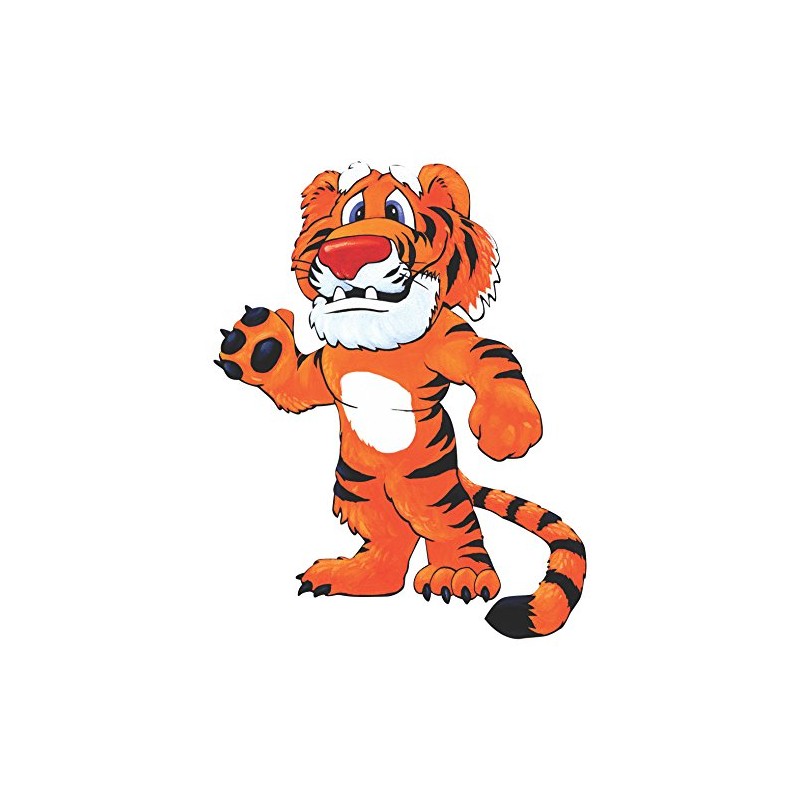 Vinyl Junkie Graphics Cartoon Tiger Sticker/Decal