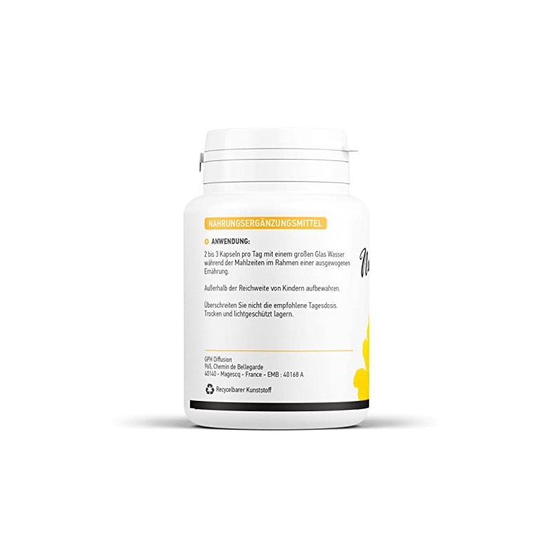 Organic Evening Primrose Oil 503 mg 100 Cold-Pressed Oil Capsules