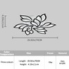 Garwarm LED Ceiling Light, Dimmable Modern Flower Shape Flush Mount
