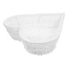 ABOOFAN Heart Shaped Storage Imitation Woven Rattan for Fruits Vegetables
