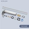 Airuida Tall Bathroom Vessel Faucet Chrome Polish Waterfall Bathroom Single