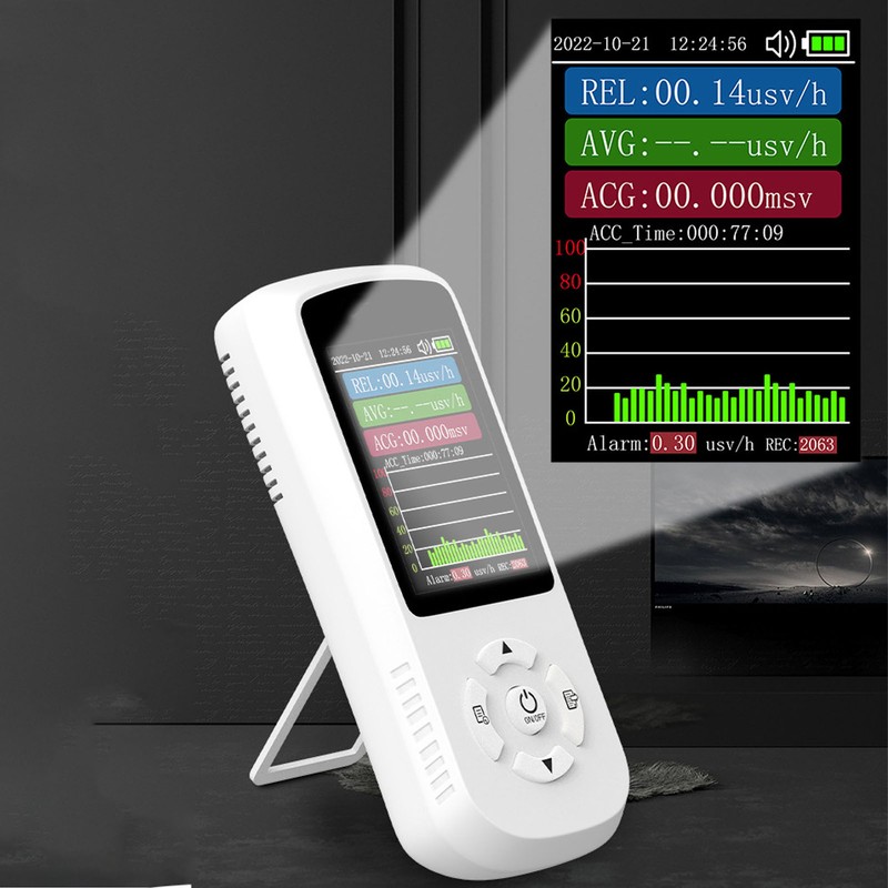 Geiger Counter Nuclear Radiation Detector 2.8 Inch LED Display X
