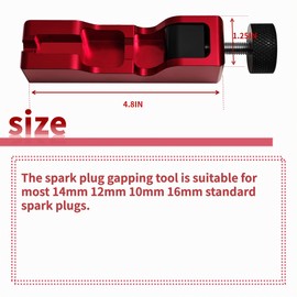 Universal Spark Plug Gap Tool & 32 Piece Stainless Steel Feeler Gauges（ 0.0015"- 0.035"）& Spark Plug Gapper（0.020"-0.100"）,Spark Plug Gapper Tool Accurately Adjusts Gap Without Damaging Spark Plugs
