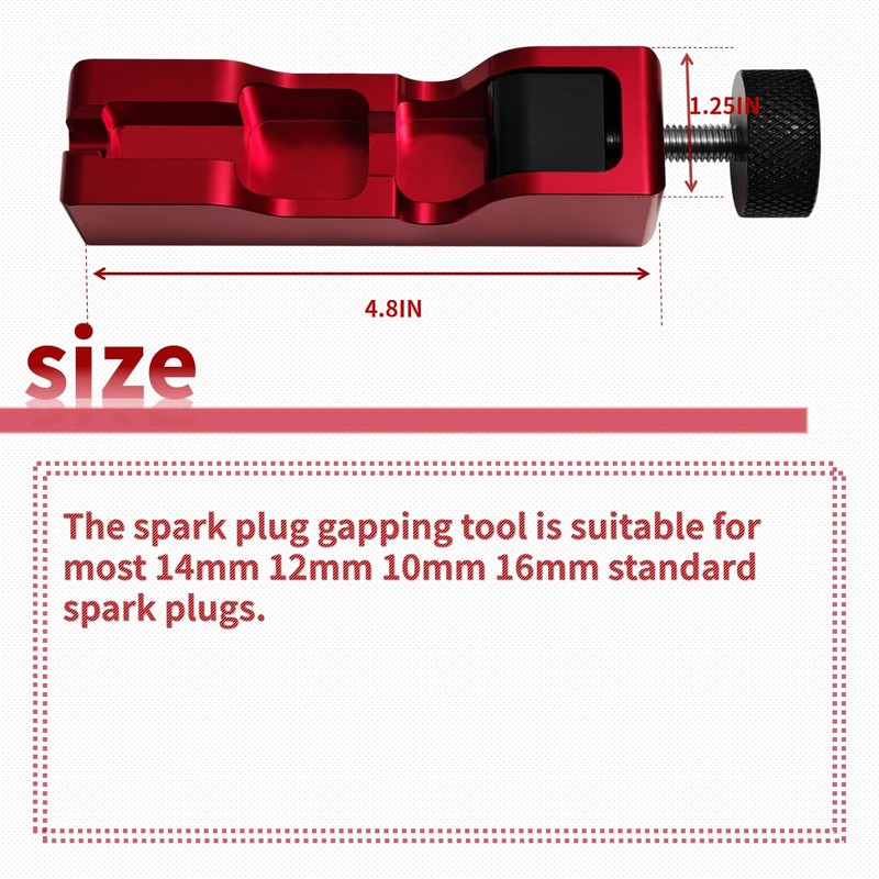 Universal Spark Plug Gap Tool & 32 Piece Stainless Steel