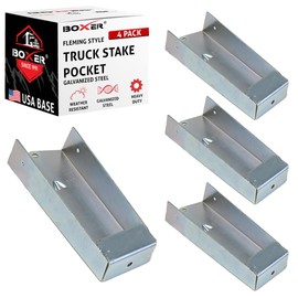 Boxer 4 Pack Utility Trailer Stake Pocket Sleeve for Flat Bed Trucks and Trailers - Fleming Style