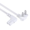 C7 Power Cord 2-Slot Non-Polarized 90 Degree Angle SPT-2 18AWG