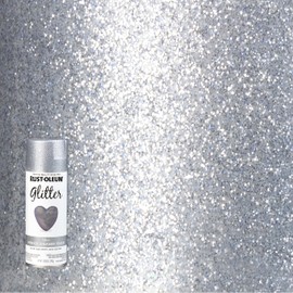 Rust-Oleum 267734 Spray Paint, Each, Silver Glitter