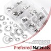 Hilitchi 211Pcs 9 Sizes Internal Tooth Star Lock Washers Assortment