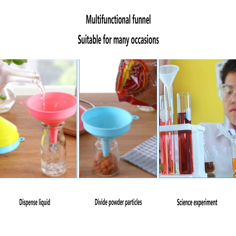 Pack of 25 Small Funnels, Plastic, Mini Plastic Funnel, Kitchen