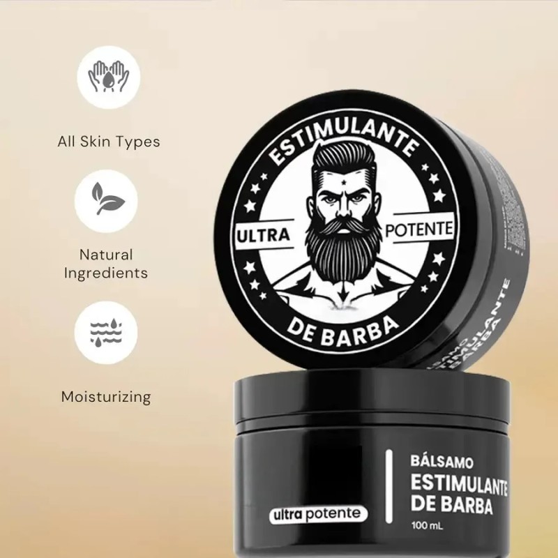 2 Meses Tratamiento For Barba Y Bigote Bálsamo,20% Estímulos