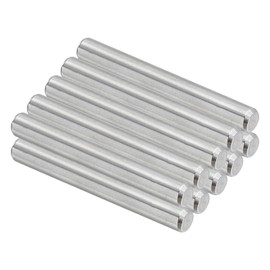 PATIKIL 304 Stainless Steel Dowel Pins 5 x 40 mm, 10 Pack Metal Dowel Pins Shelf Pegs Support Shelves Bunk Bed Fasten Elements Hardware for Furniture Fixing Component Position