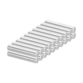 PATIKIL 304 Stainless Steel Dowel Pin 6x30 mm (1/4" Dia), 20 Pcs Hardened Metal Dowel Pins Bunk Bed Pegs Pin Replacement Hardware for Shelf Furniture Assembly DIY