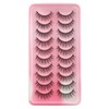 Cartoon Eyelashes Whispy Mink Lashes Dramatic Cat Eye Makeup Pointed
