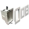 iMBAPrice IMBA-DVFR1W-1 (1-Gang) Recessed Electrical/Outlet Mounting Box w/Paintable Wall Plate