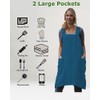 Stomeshle Japanese Aprons Plus Size Smock for Women with Pockets