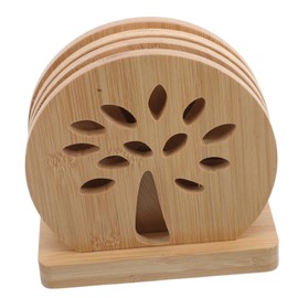 Gatuida 4pcs Bamboo Heat Resistant Place Mats Insulation Pad for Hot Dishes Dining Table Protector Versatile Pot Holders Plate Mats for Home and Commercial Use