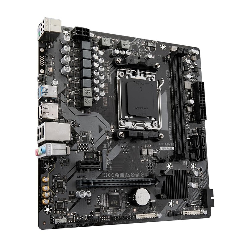 Gigabyte A620M H Motherboard - Supports AMD Ryzen 8000 CPUs,