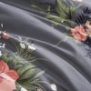 Lucky Brand Cali Bouquet Floral Dark Grey Comforter Set with