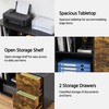 Yaheetech File Cabinets Large Rolling Filing Cabinet Printer Stand on