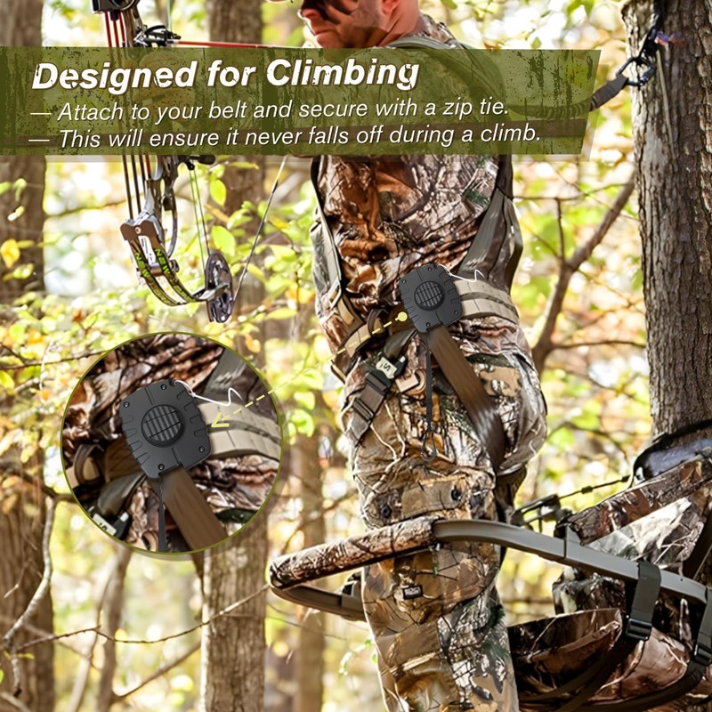Retractable Bow Hoist, 29.5FT Bow & Gear Hoist for Tree