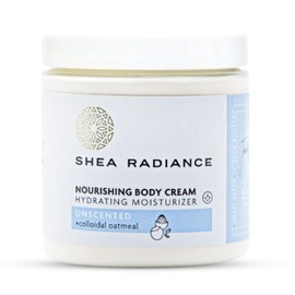 Shea Radiance Nourishing Body Cream with Colloidal Oatmeal | Hydrating Moisturizer for Sensitive Skin | Gentle Hydration with Long Lasting Moisture | Unscented 8 oz