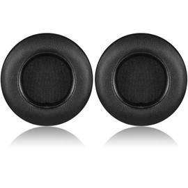 Kraken V2 Earpads, JECOBB Replacement Ear Cushion Cover with Protein Leather & Memory Foam for Razer Kraken V2 Headphone ONLY – Round (Black)