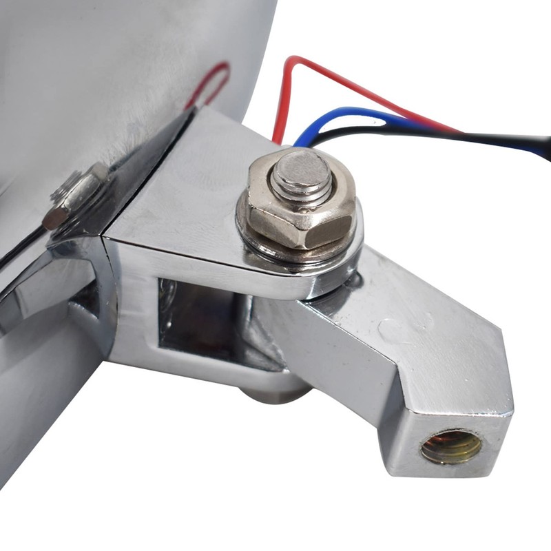 RainMan S Headlights Motorcycle Visor Chrome Head Light Lamp Replacement