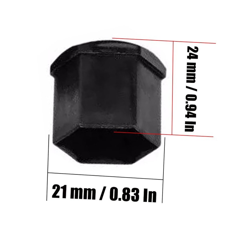 QPINGH 20PCS Car Wheel Nut Caps, 21mm Universal Lug Nut