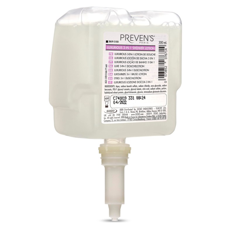 PREVEN'S Paris® Curve Soap Dispenser, 300 ml White & PREVEN'S