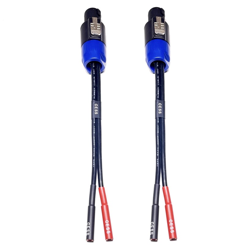 CNCESS CESS-095 Speakon Plug to Banana Female Jack Speaker Cable