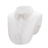 Mrotrida Women's White Fake Collar Stand Beads Detachable Shirt Collar