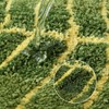 JameStyle26 - Non-Slip Bathroom Rug Green - Palm Leaf Pattern